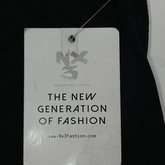 NX3 T-Shirt Side‎ Zips Unisex Sizes AS/AM/AL/ CM/CL/CXL Black & White Print NEW - Picture 6 of 16